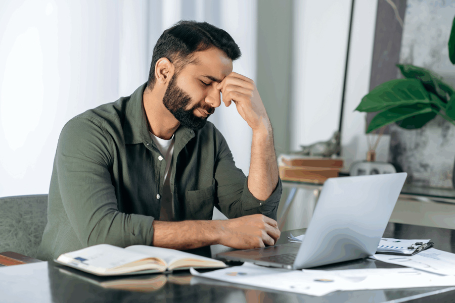 A job trainer struggling with their work