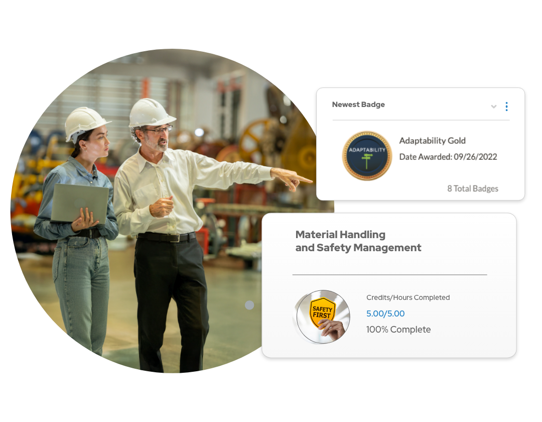 Two compliance managers reviewing a site